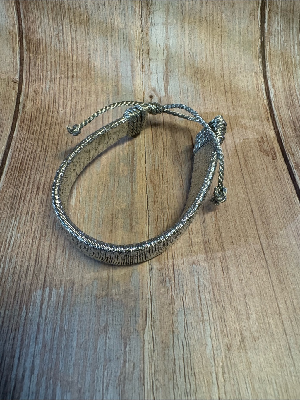 Preowned Silver Adjustable Fashion Bracelet Item Phk7804